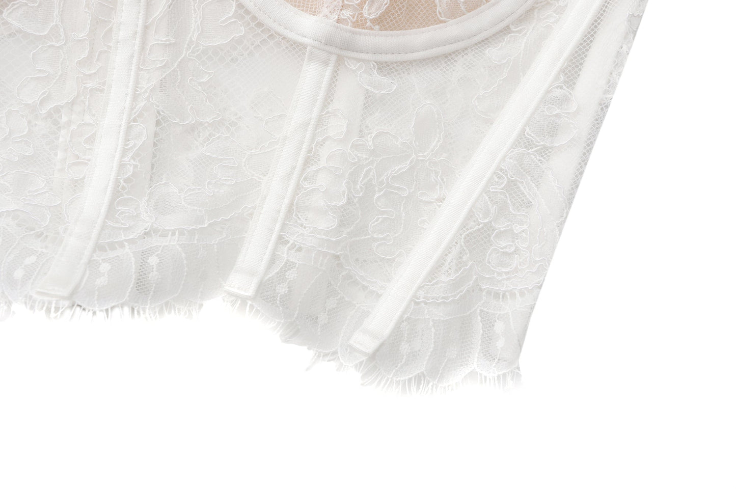 Audrina Lace Top (White)