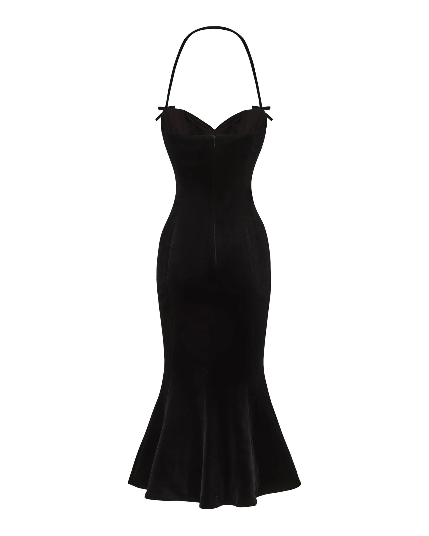 Althea Velvet Maxi Dress (Black)