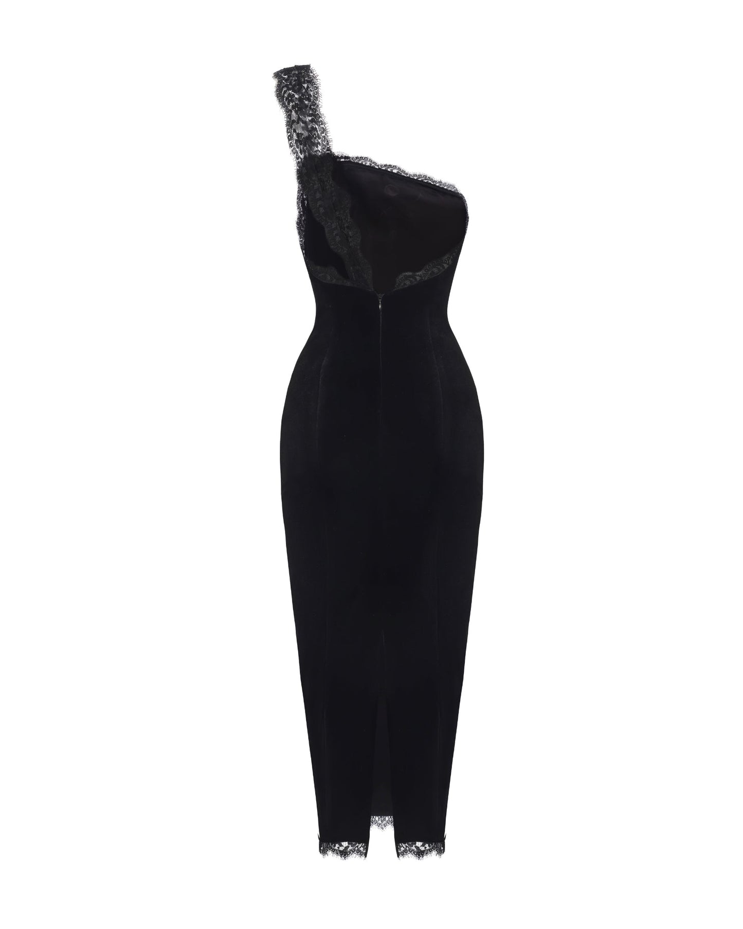 Angelica Velvet Maxi Dress (Black)