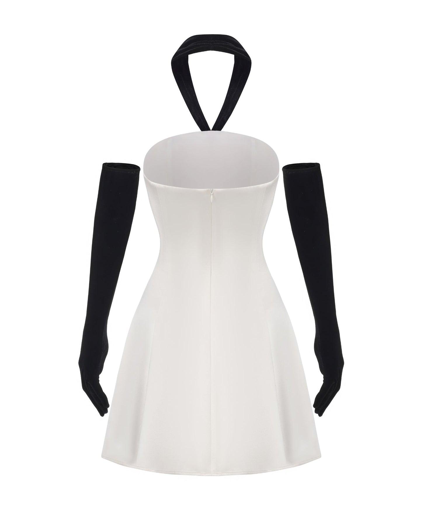Jenna Halter Velvet Mini Dress