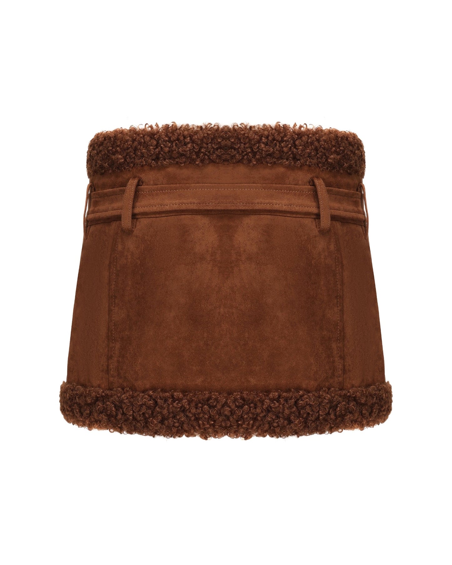 Margo Suede Skirt (Brown)