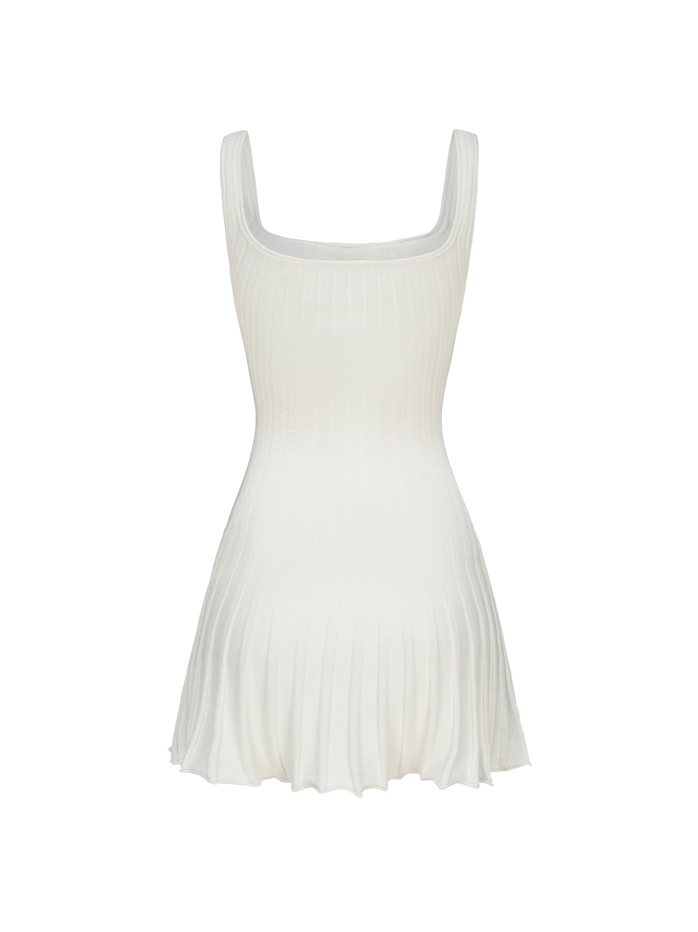 Janelle Knit Dress (White) (Final Sale)