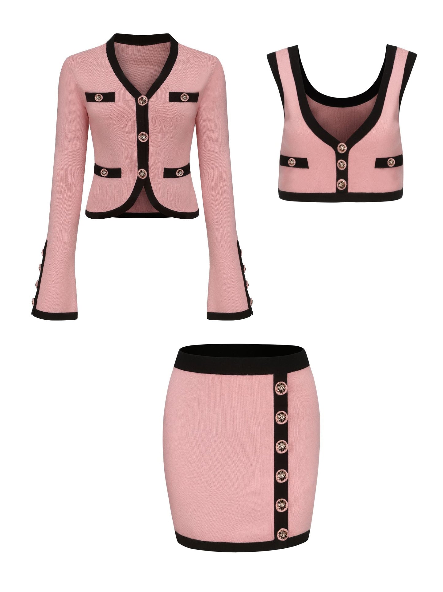 Matilda Knit Set (Pink) (Final Sale)