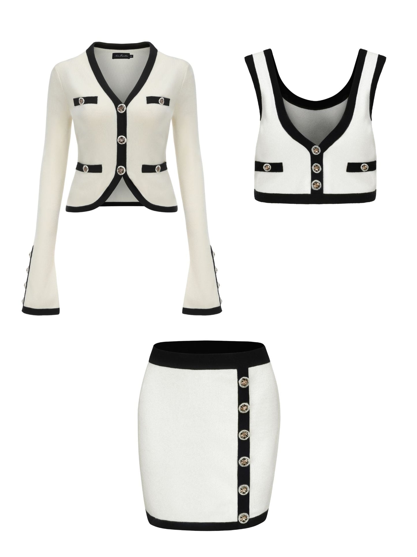 Matilda Knit Set (White) (Final Sale)