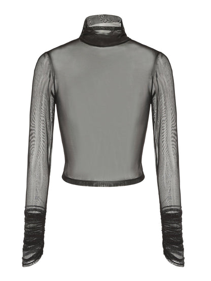 Gabrielle Mesh Top (Black) (Final Sale)