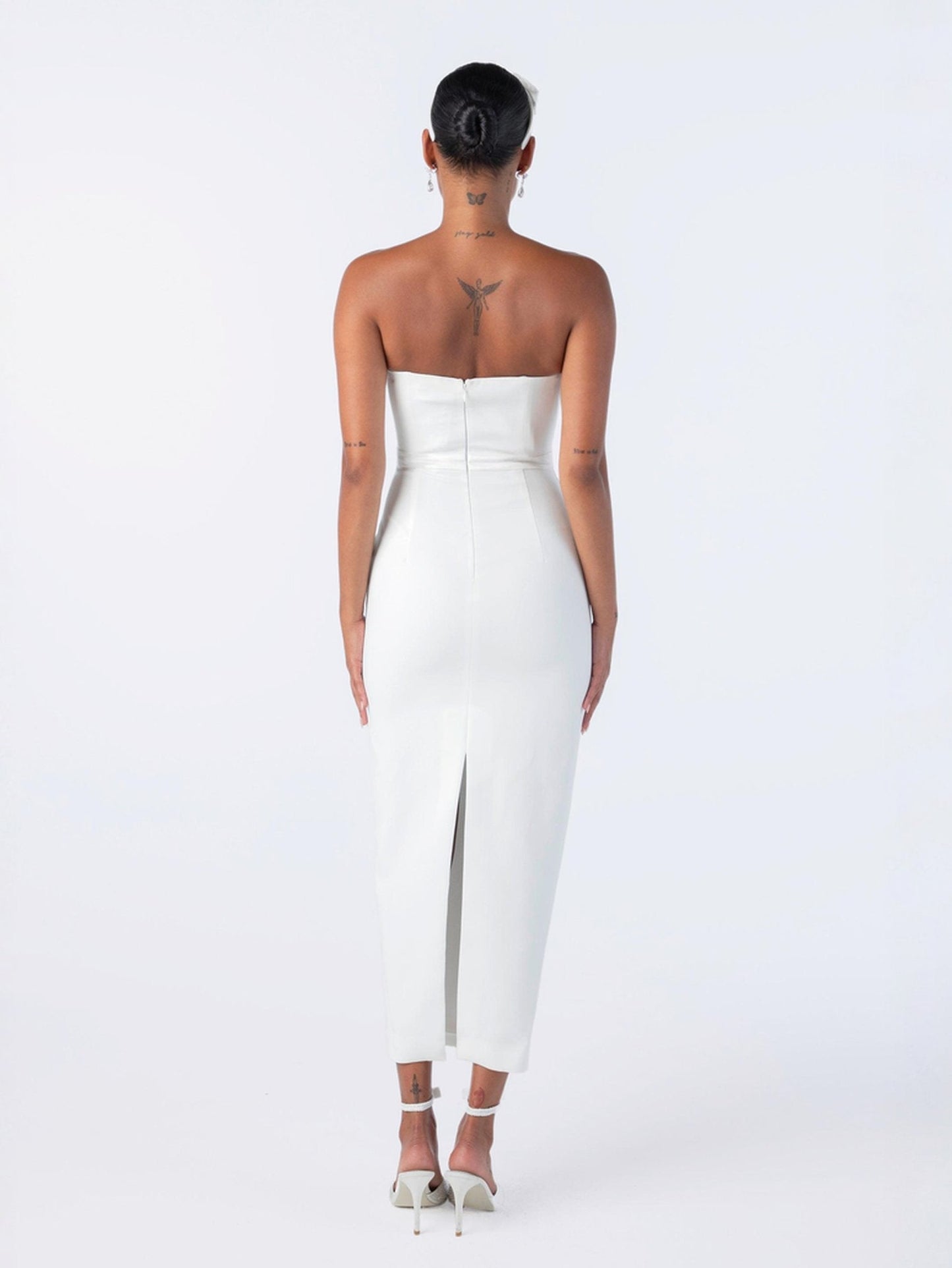 Demi Bow Dress (White) (Final Sale)