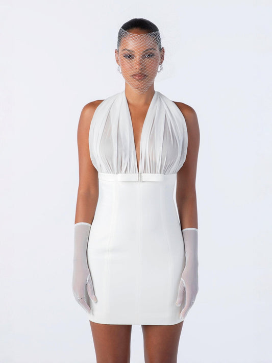 Melinda Dress (White) (Final Sale)