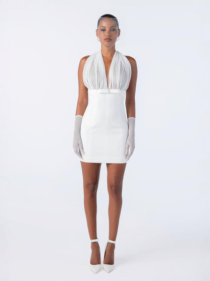 Melinda Dress (White) (Final Sale)