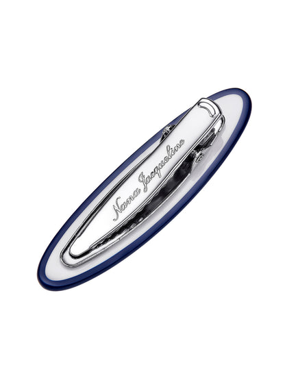 Giana Oval White Hair Clip