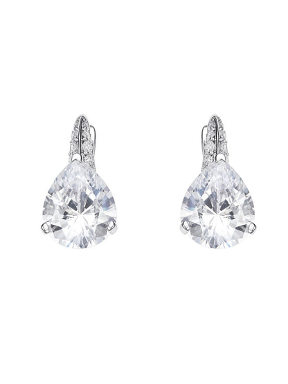 Daniela Pear Cut Crystal Drop Earrings