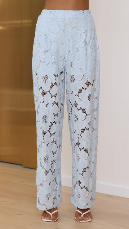 Makaylie Pants - Blue Flower