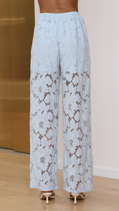 Makaylie Pants - Blue Flower