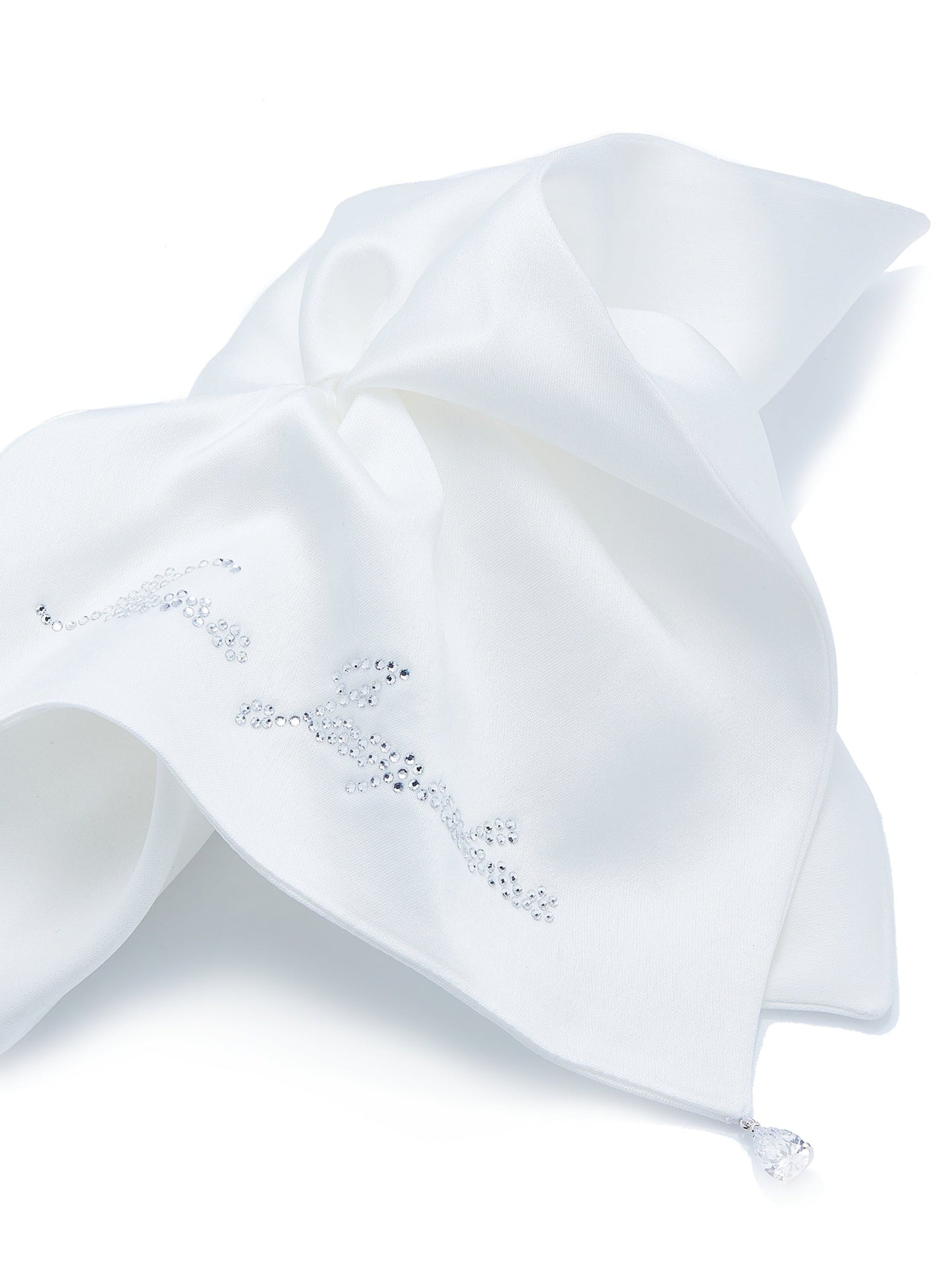 Charlotte Bow White Hair Tie