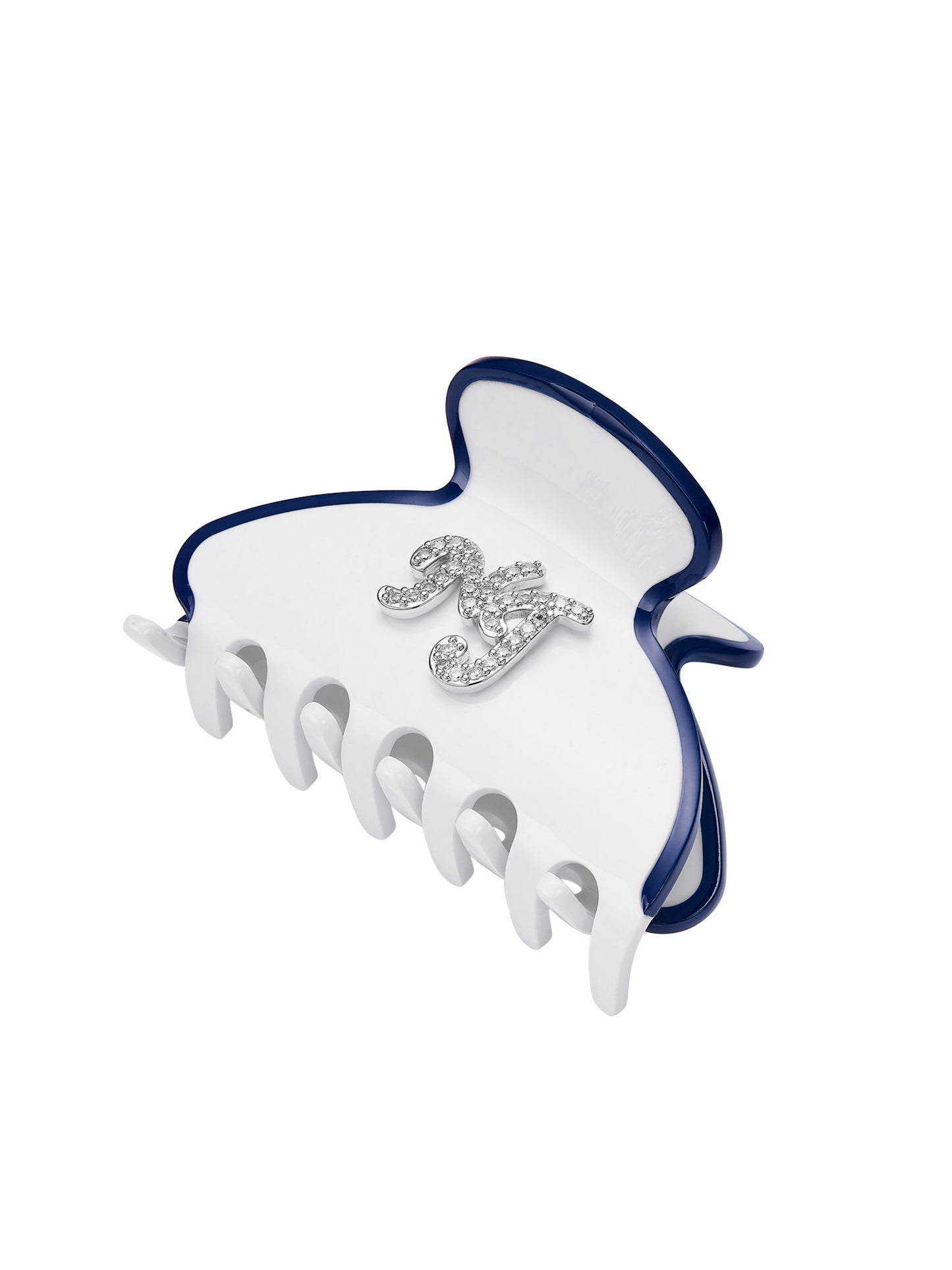 Isabela Crystal Mini White Hair Clip