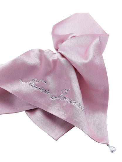 Charlotte Bow Pink Hair Tie