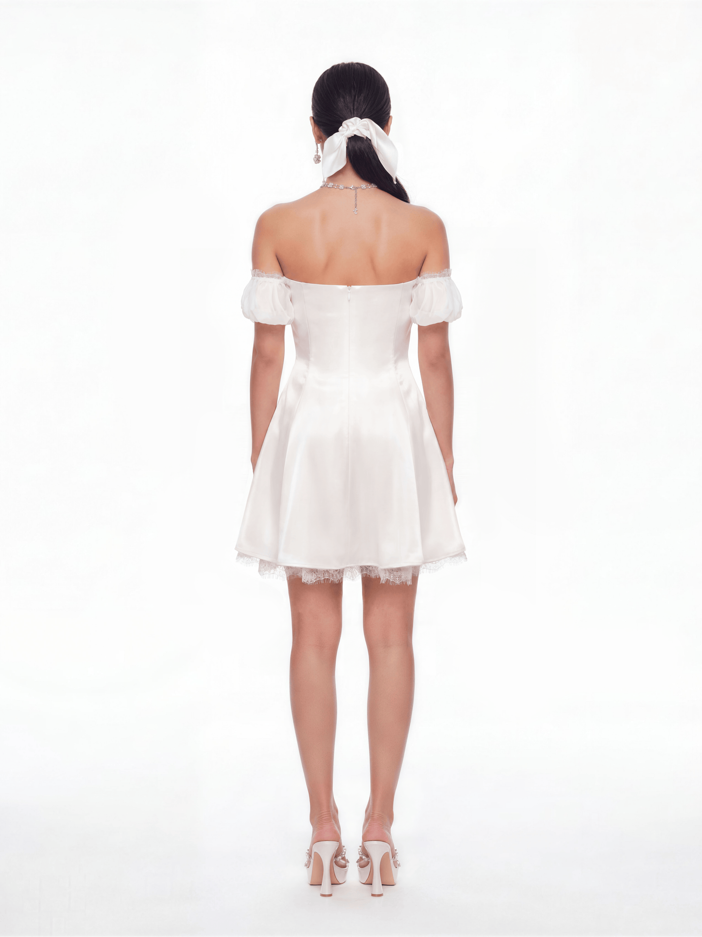 Daniella Off-Shoulder White Dress