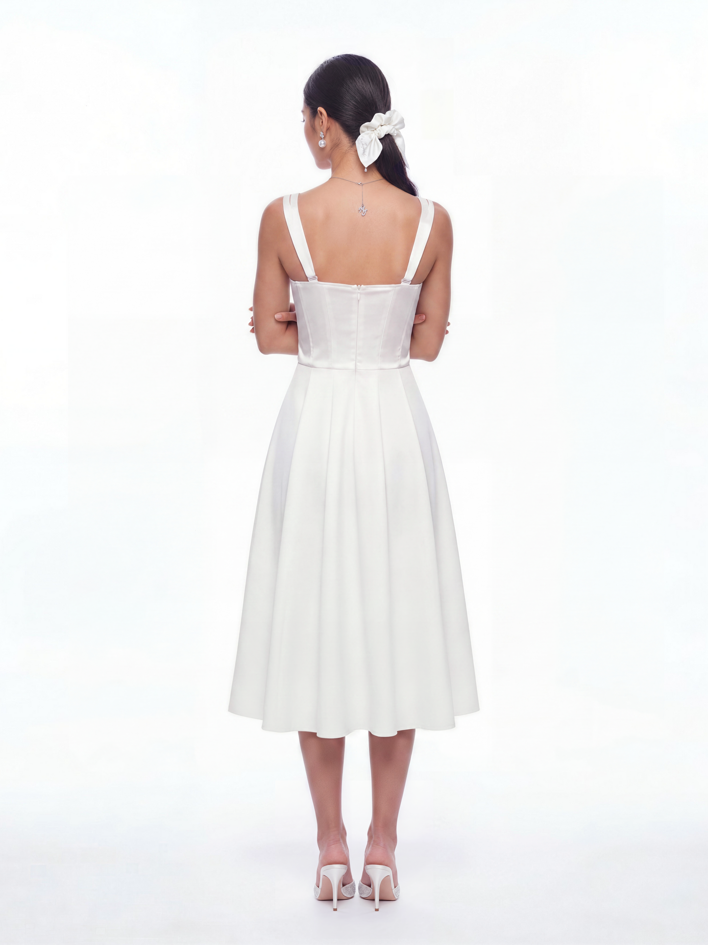 Emeline Corset White Dress