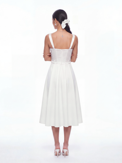Emeline Corset White Dress