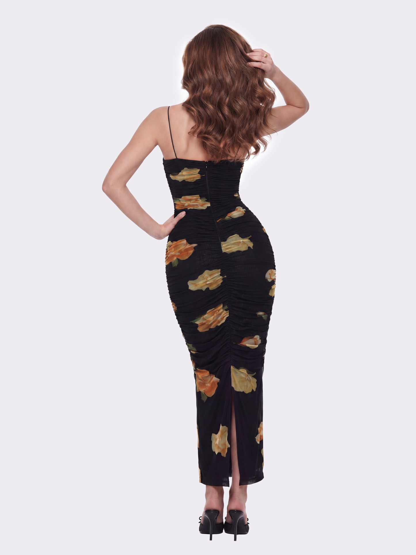 Claudia Ruched Floral Dress