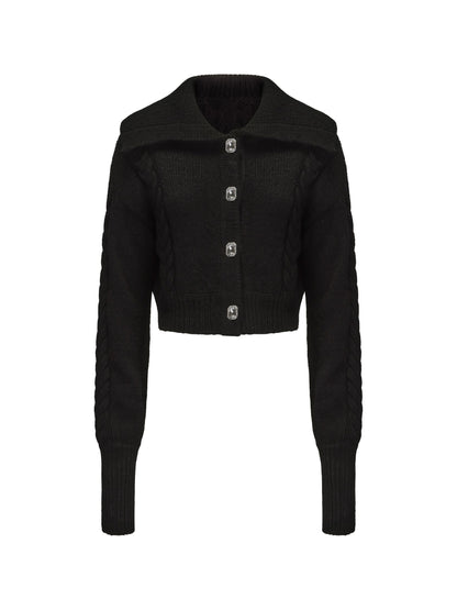 Addison Coat + Scarf Set (Black) (Final Sale)