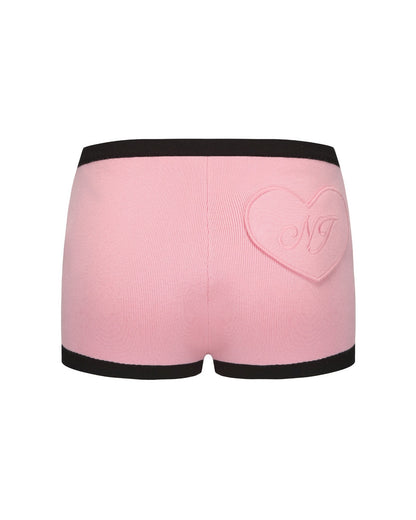 Eliza Knit Shorts (Pink)