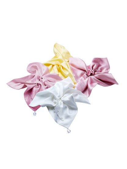 Charlotte Bow White Hair Tie