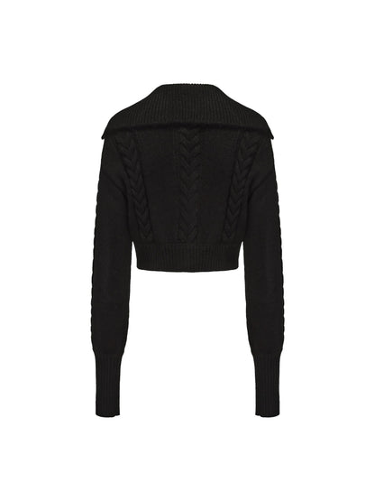 Addison Coat + Scarf Set (Black) (Final Sale)