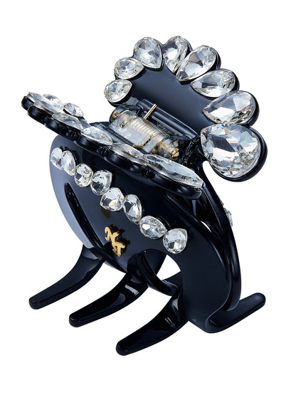 Ameline Crystal Black Hair Clip