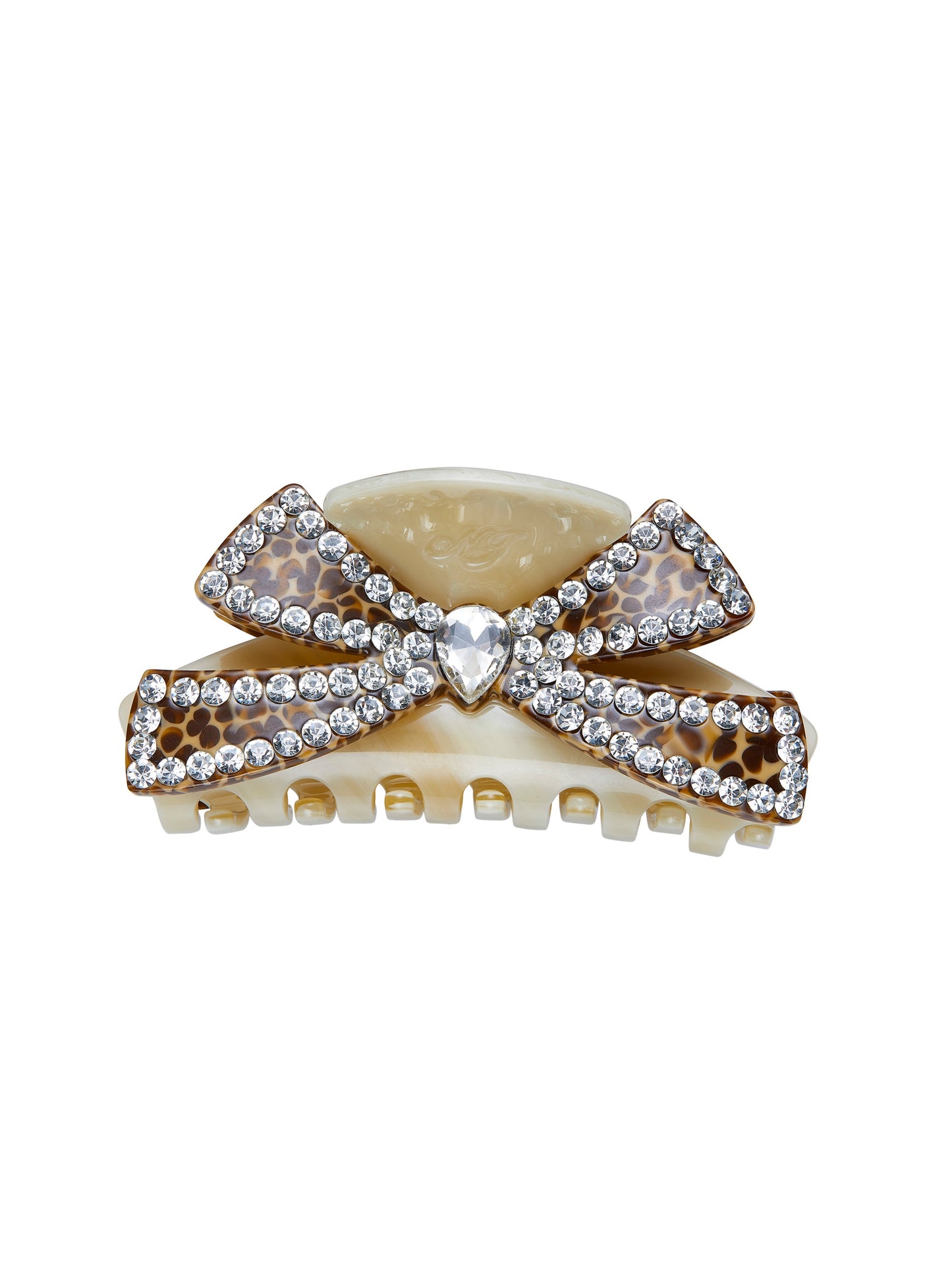Milania Bow Beige Hair Clip