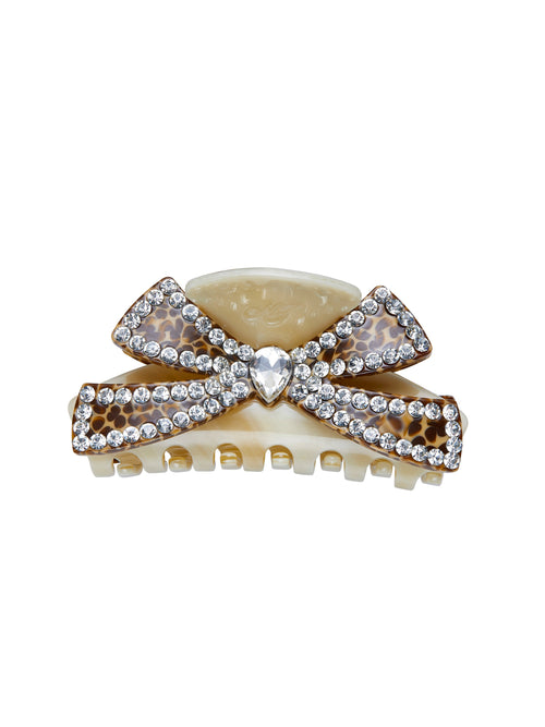 Milania Bow Beige Hair Clip