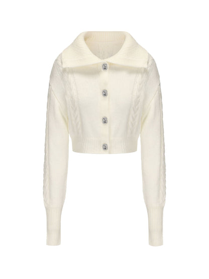 Addison Coat + Scarf Set (White) (Final Sale)