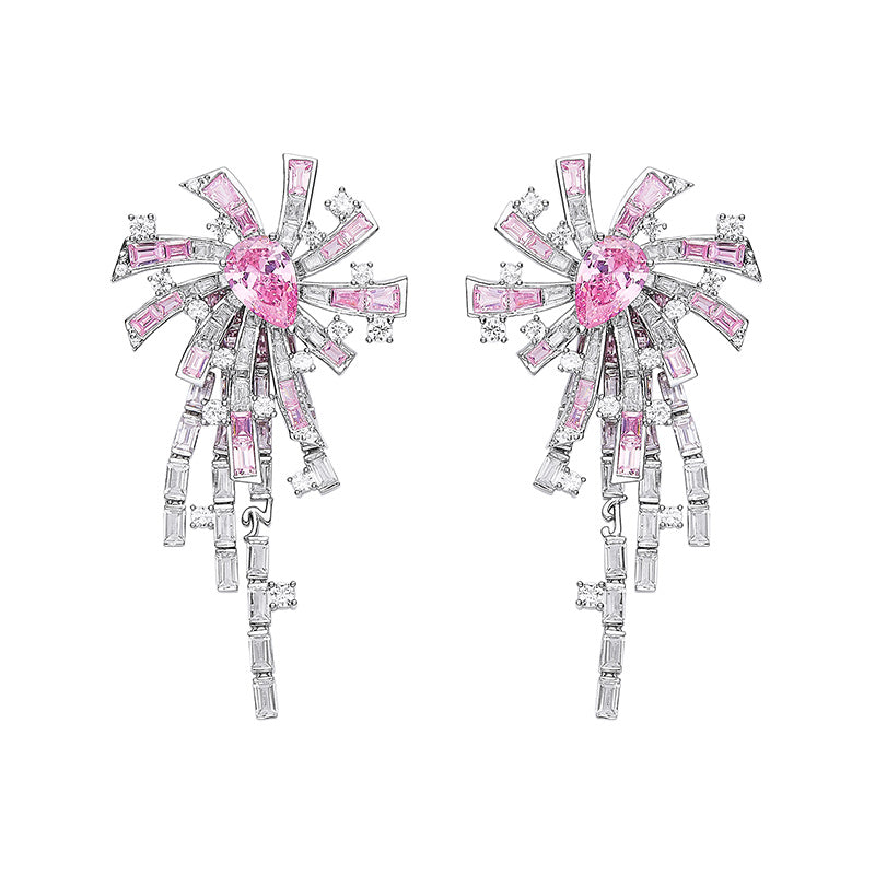 Candace Tassel Earrings (Pink) (Final Sale)