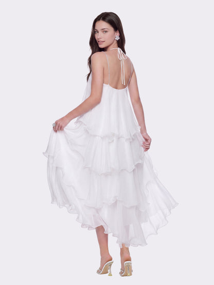 Florence Tiered White Dress
