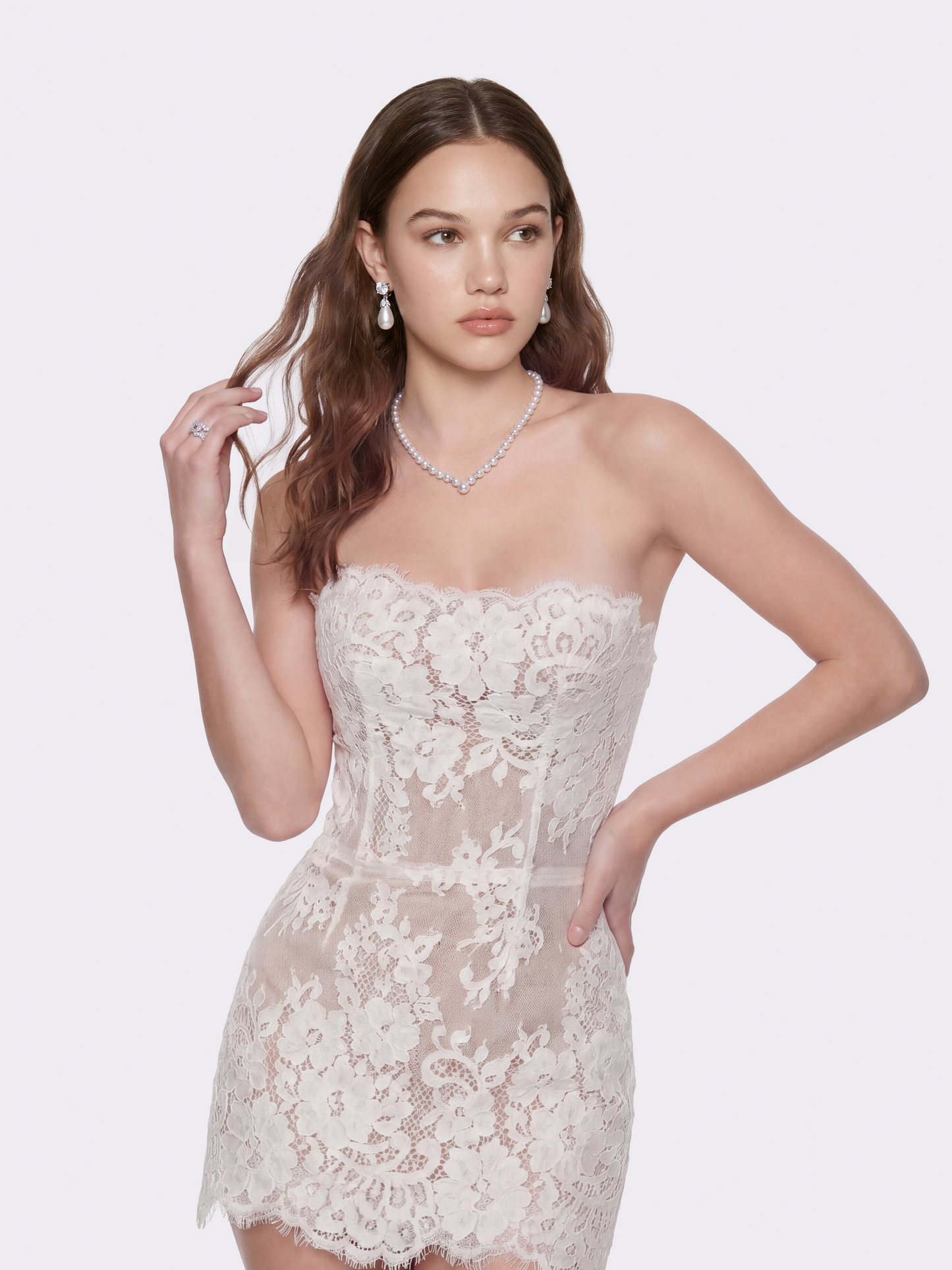 Mara Strapless White Dress