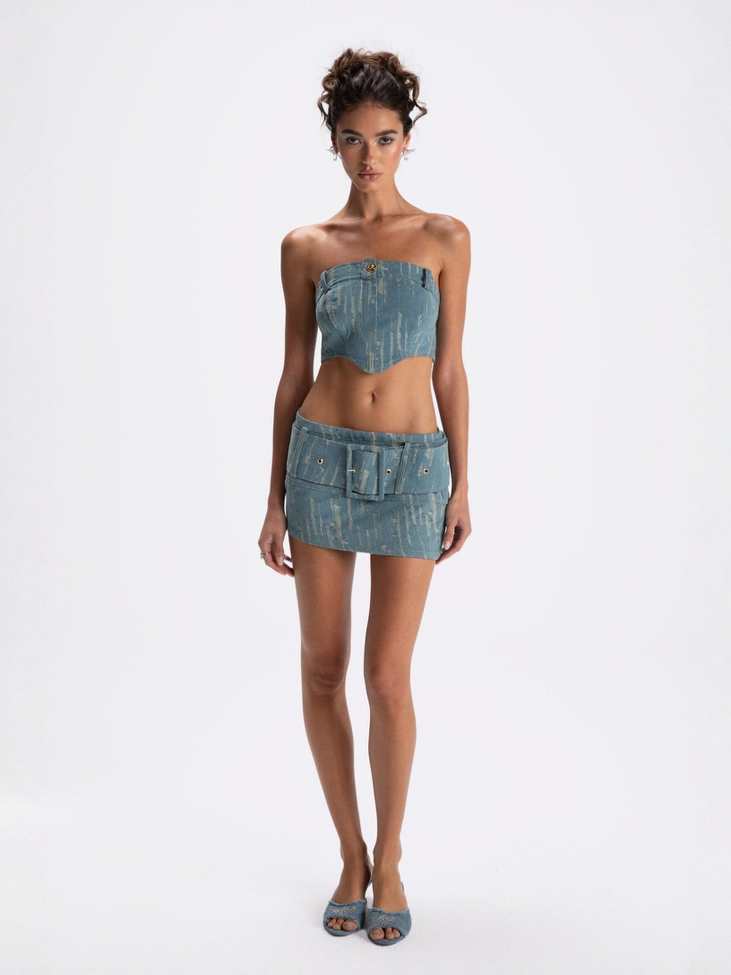 Claire Denim Top (Final Sale)