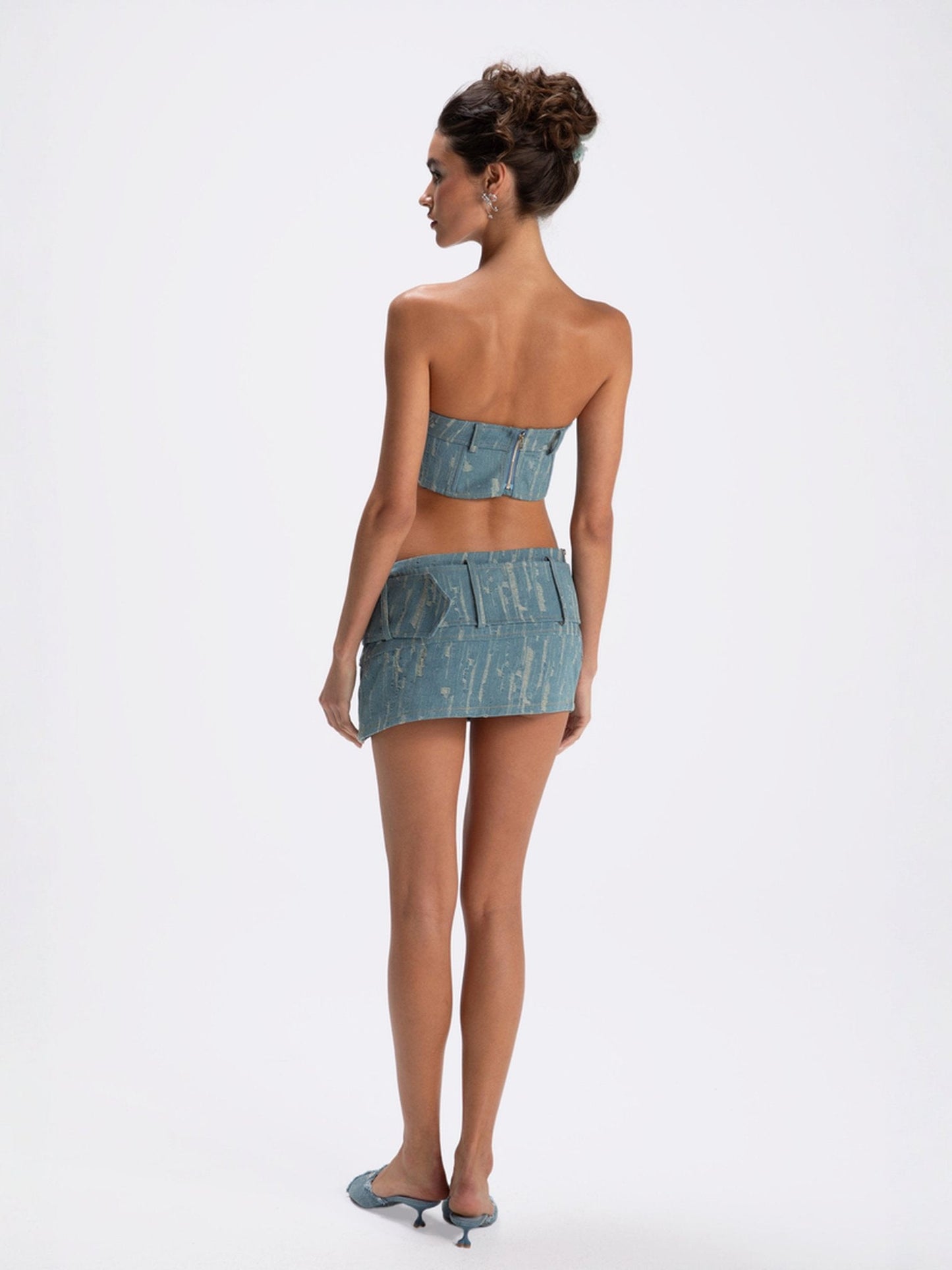 Claire Denim Top (Final Sale)