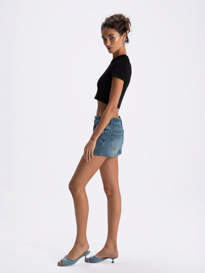 Elle Baby Tee (Black) (Final Sale)