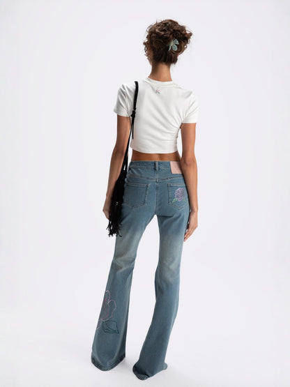 Elle Baby Tee (White) (Final Sale)