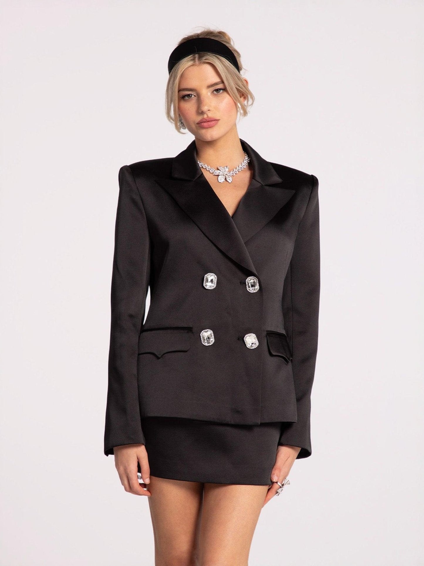 Cassandra Blazer (Black) (Final Sale)