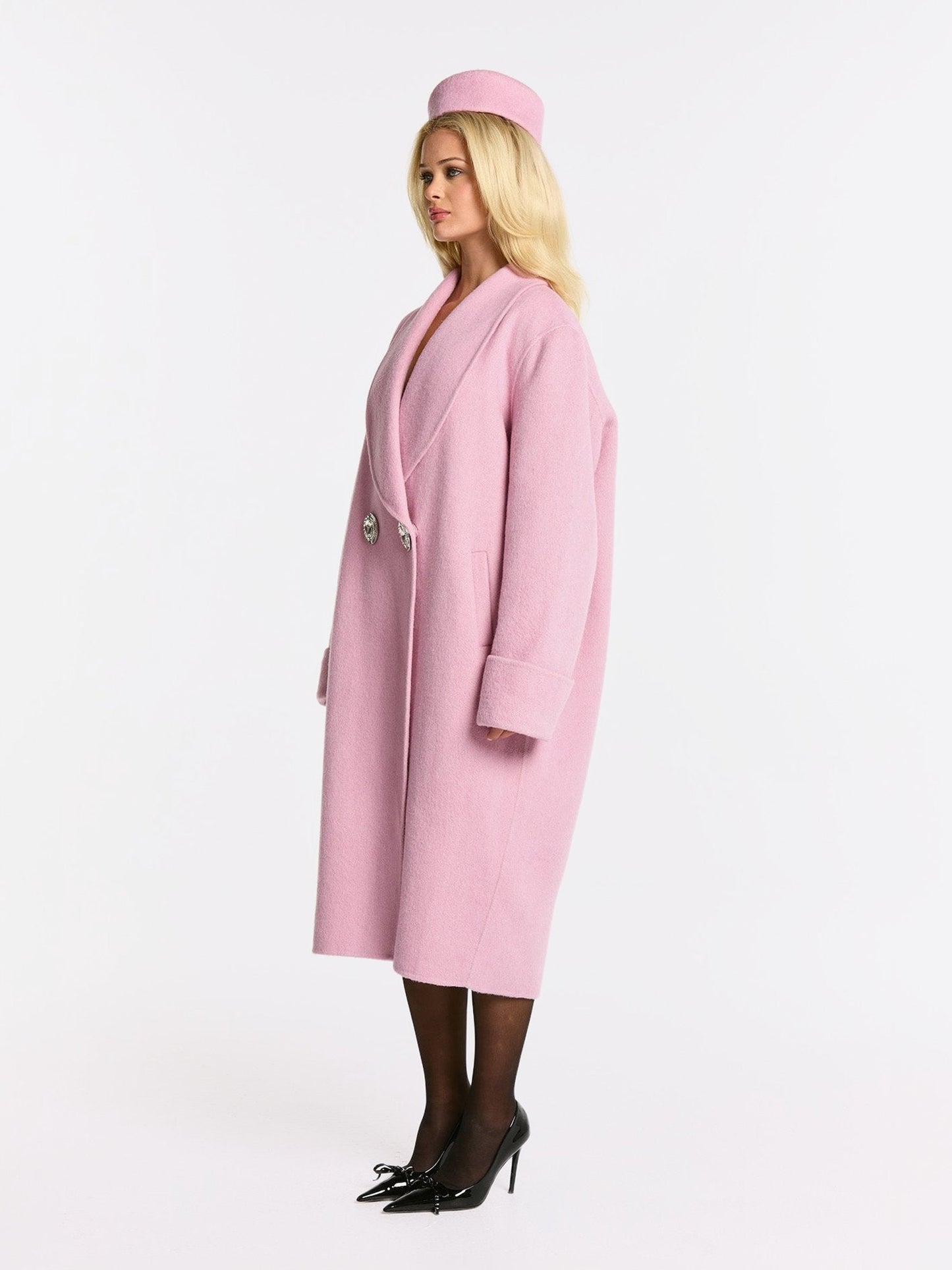 Audrina Coat (Pink) (Final Sale)