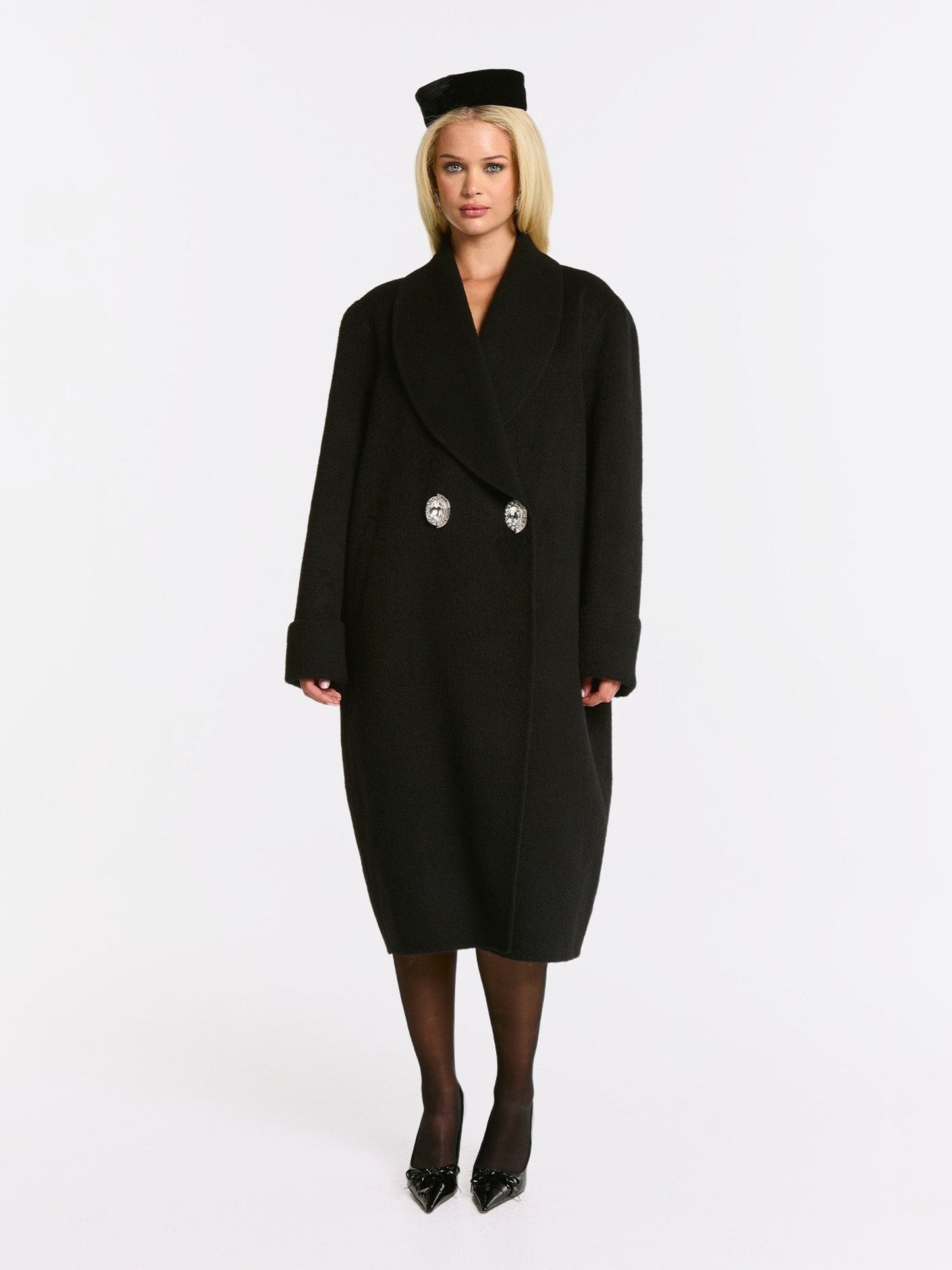 Audrina Coat (Black) (Final Sale)
