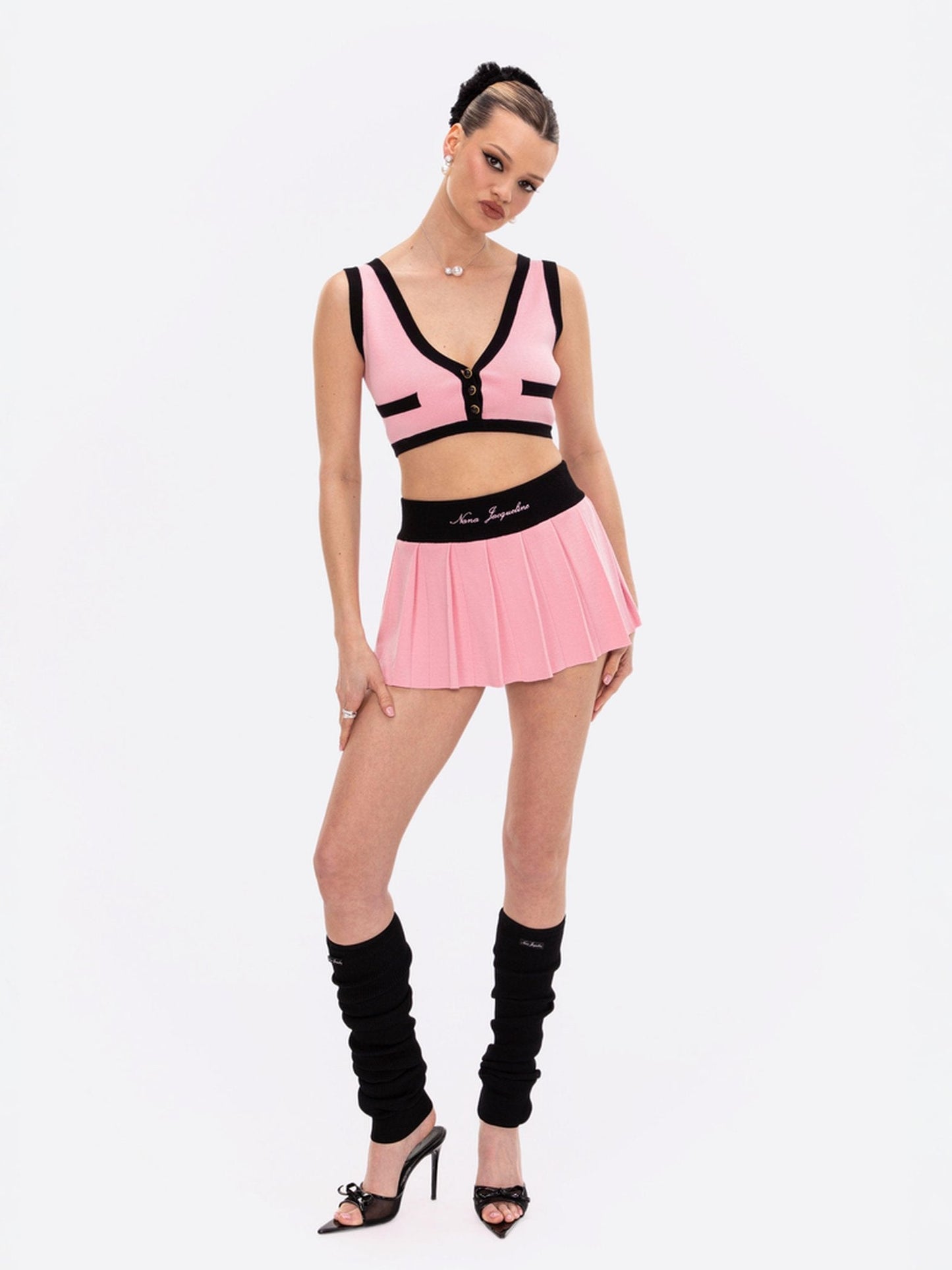 Eliza Vest Top (Pink)