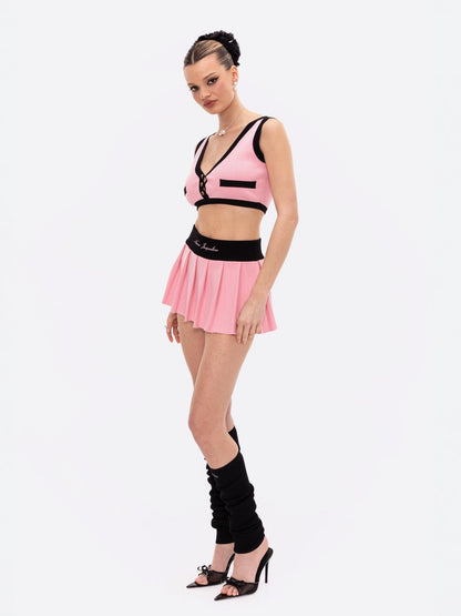 Eliza Vest Top (Pink)