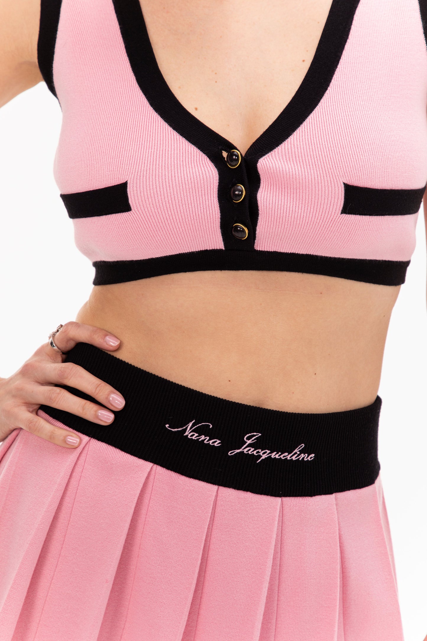Eliza Vest Top (Pink)
