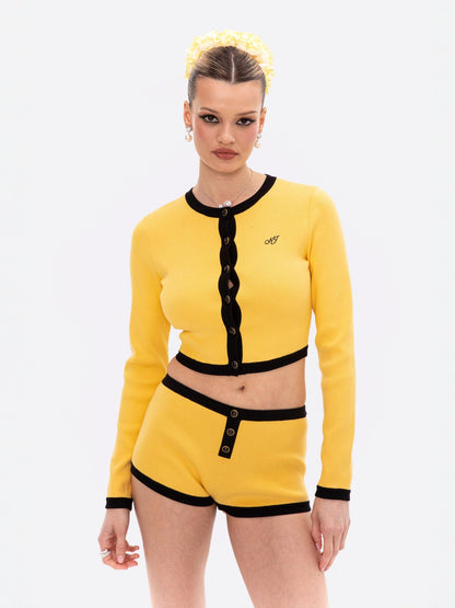 Eliza Knit Cardigan (Yellow)