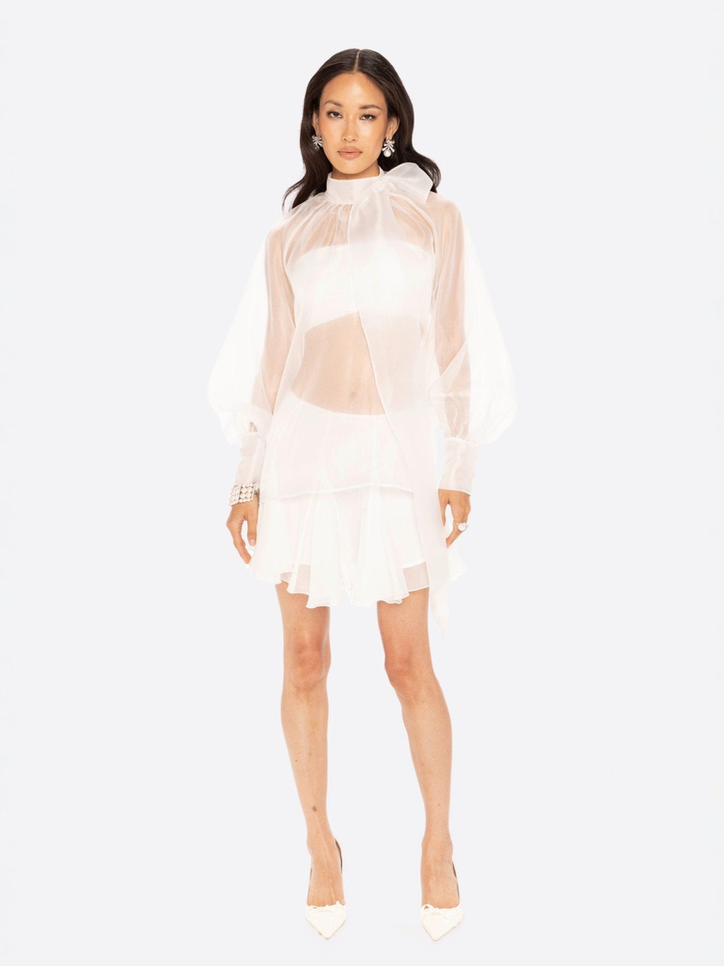 Evie Diamond Top (White) (Final Sale)