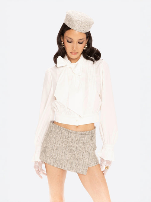 Francesca Cropped Top (White)
