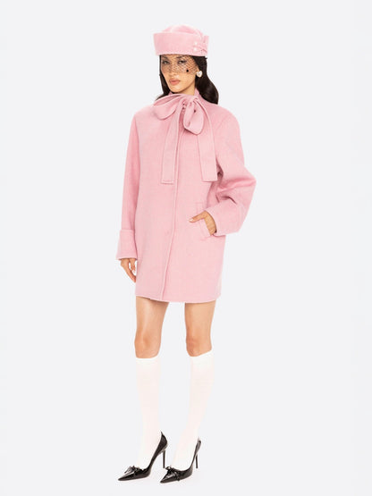 Juliette Cocoon Coat (Pink)