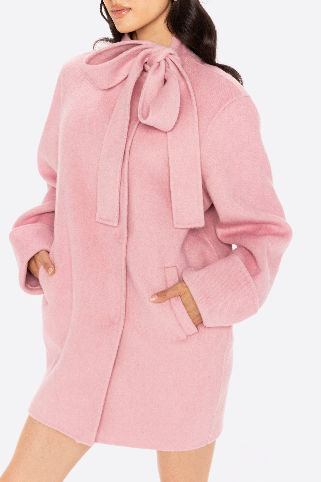 Juliette Cocoon Coat (Pink)