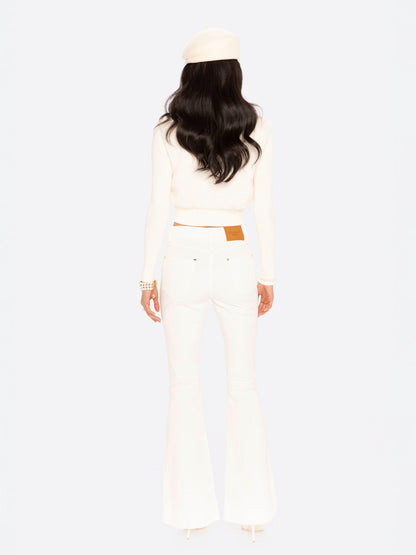 Hailey Knit Jacket (White)